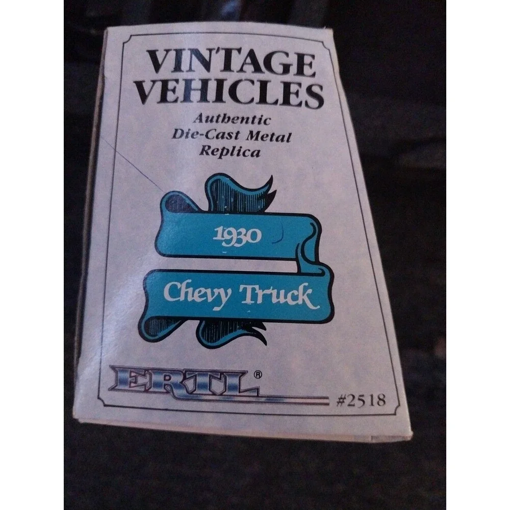 ERTL Vintage Vehicles- 1930 Orange Chevy Truck - Youngs Coal and Ice - New